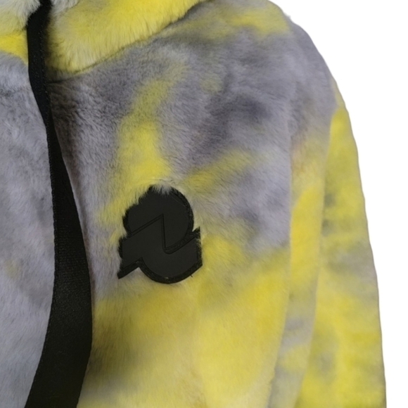Invicta | Yellow and Grey Faux Fur Hooded Jacket - Picture 6 of 8